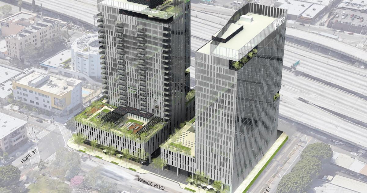 Mixeduse towers at 1600 S. Flower Street in DTLA clear a hurdle